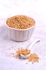 Yellow flax seeds