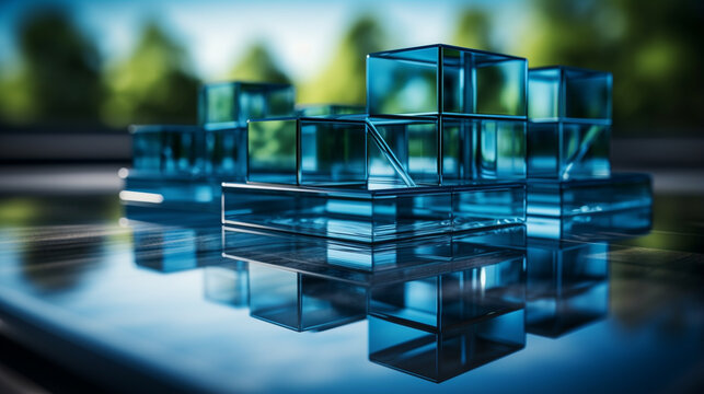 cubes HD 8K wallpaper Stock Photographic Image
