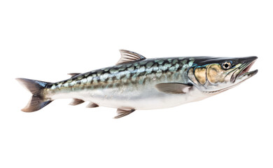 Naklejka premium Atlantic mackerel fish isolated on white background 