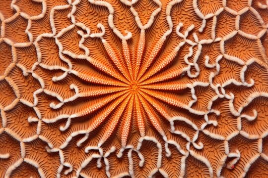 texture of a smooth large star coral