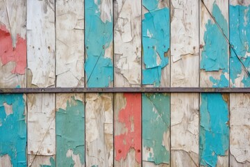 wooden fence with cracked paint color