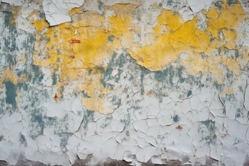 cracked paint on a basement wall
