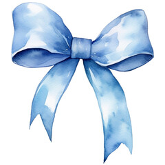 watercolor blue ribbon, blue ribbon clipart for graphic resources © Ohara's Terrace