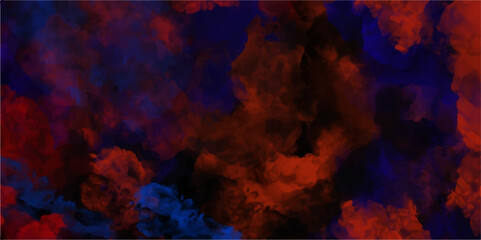 Textured Smoke, Abstract red and blue smoke on black background. smoke fog misty texture overlay on dark black.Textured Smoke. abstract background with natural texture .explosion fire flame abstract