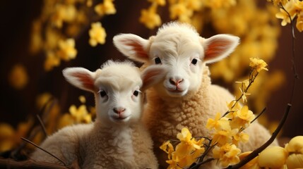 Spring Lambs, HD, Background Wallpaper, Desktop Wallpaper