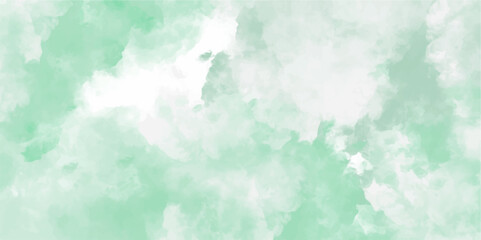 Green watercolor background for your design,Abstract design watercolor picture painting illustration background. Watercolor texture pastel color. Abstract green white Painting background. Template