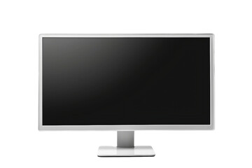 Computer Monitor Isolated on Transparent Background. Ai