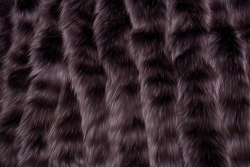rich texture of dark winter mink coat