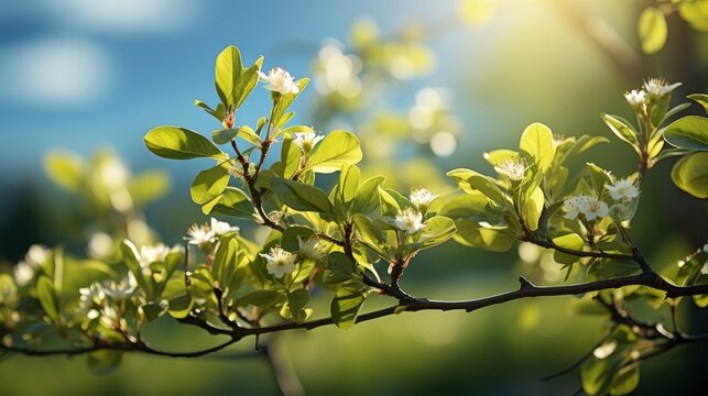 Spring Sunlight Green Branch Tree Shadow, HD, Background Wallpaper, Desktop Wallpaper