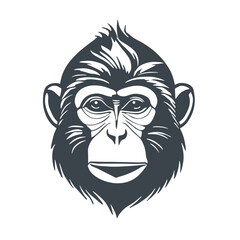 Monkey icon concept design stock illustration