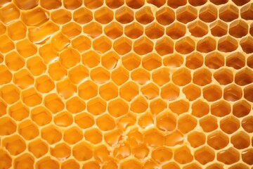 macro shot of unfilled honeycomb structure