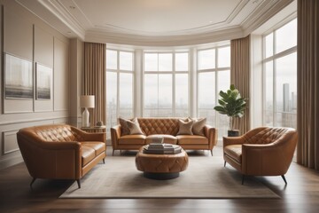 Fototapeta premium interior design of modern living room