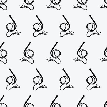 Whip icon seamless pattern