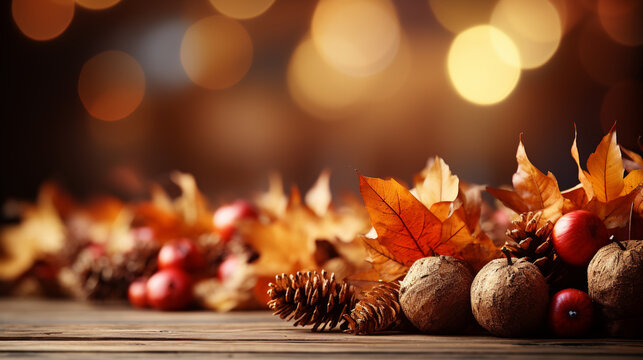 christmas decoration with candle HD 8K wallpaper Stock Photographic Image