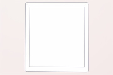 Fototapeta premium Creative Learning Hub: Simple Mockup with Light-Colored School Supplies on White - Generative AI