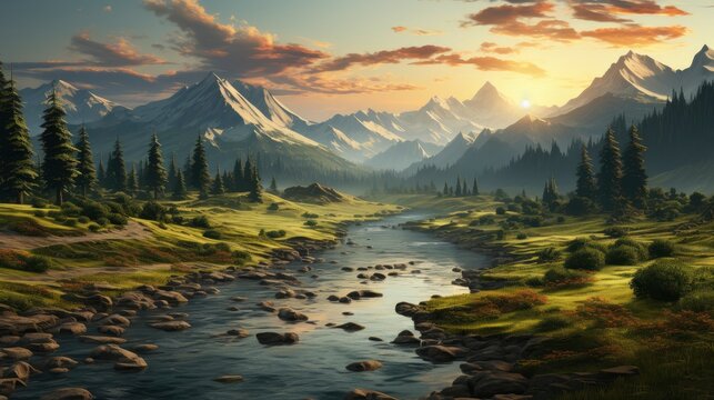 Sunrise View On Bernese Range Above, HD, Background Wallpaper, Desktop Wallpaper