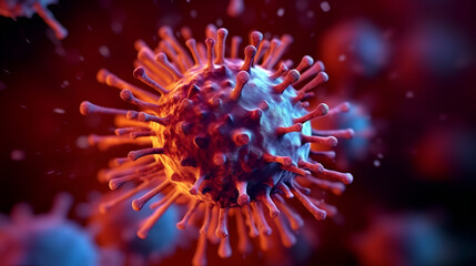 Fototapeta premium 3D illustration of the coronavirus