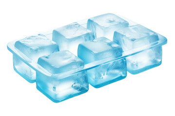 Ice Tray Isolated on Transparent Background. Ai