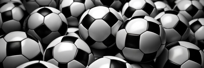 Many soccer balls, background, European Football Championship