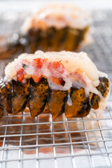 Garlic lobster tails