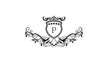 Obraz premium illustration of a skull with a crown logo p