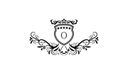 illustration of a skull with a crown logo o
