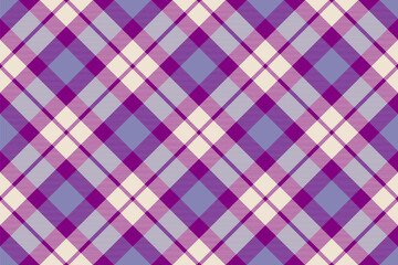 Tartan plaid background, diagonal check seamless pattern. Vector fabric texture for textile print, wrapping paper, gift card, wallpaper.