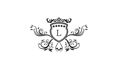 Luxury Crown Card Logo L