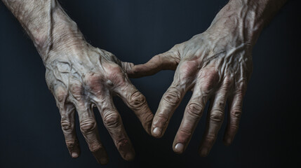 Hands of the person