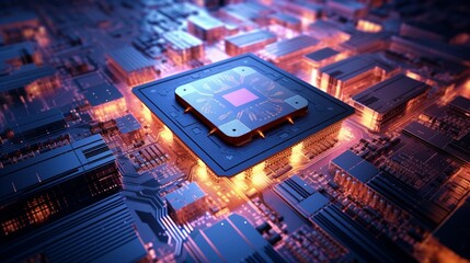Fototapeta na wymiar The impact of thermal design on CPU longevity.