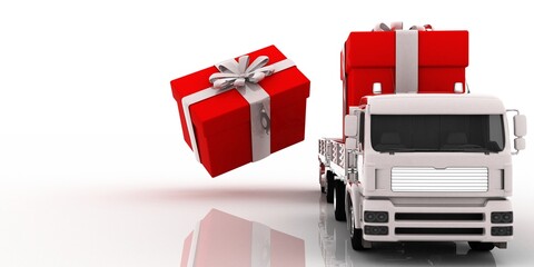 gifts delivery.3-d visualization