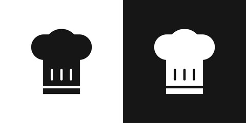 Traditional Chef's hat vector icon. Chef's cap, cook hat