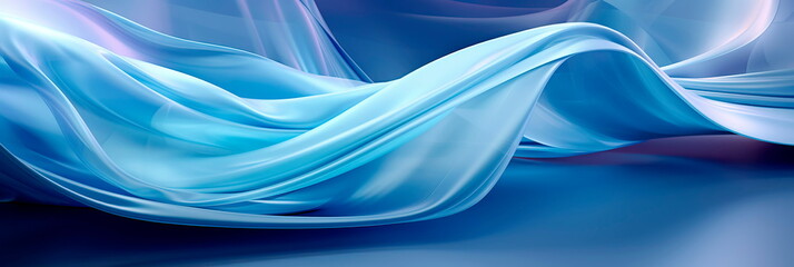 Futuristic Silk Spectacle of the abstract silk fabric with waves