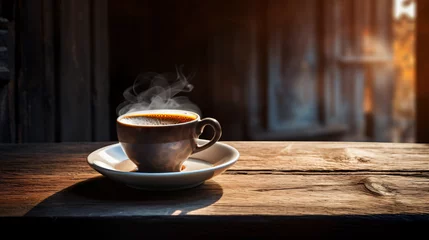 Fototapeten A cup of tea on the table © Ghazanfar