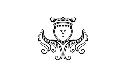 Luxury Alphabet Logo Y
