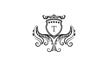 Luxury Alphabet Logo T