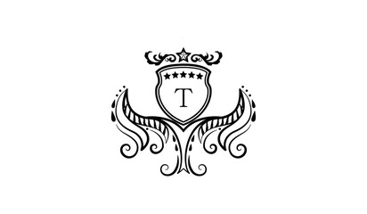 Luxury Alphabet Logo T