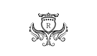 Luxury Alphabet Logo R