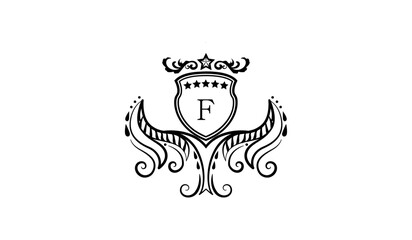 Luxury Alphabet Logo F
