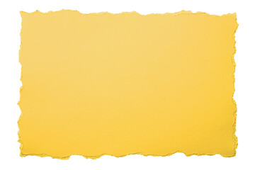 端を引きちぎられた黄色い紙の背景テクスチャー