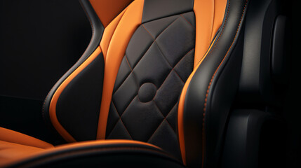 A detailed view of a car seat.