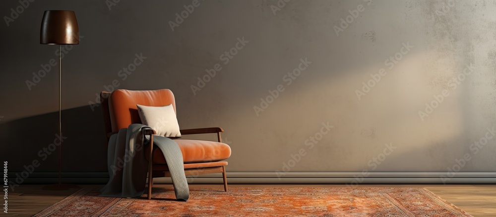 Aufkleber indoor room with carpet copy space image place for adding text or design