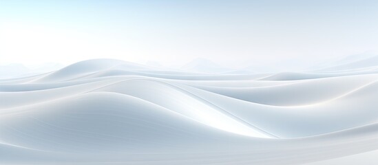 Futuristic fractal horizon in white background Copy space image Place for adding text or design