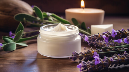 Fototapeta na wymiar lavender spa treatment