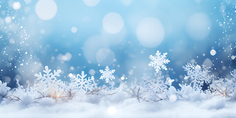 Fototapeta na wymiar Fondos navideños con nieve, piñas, adornos y estrellas de navidad 