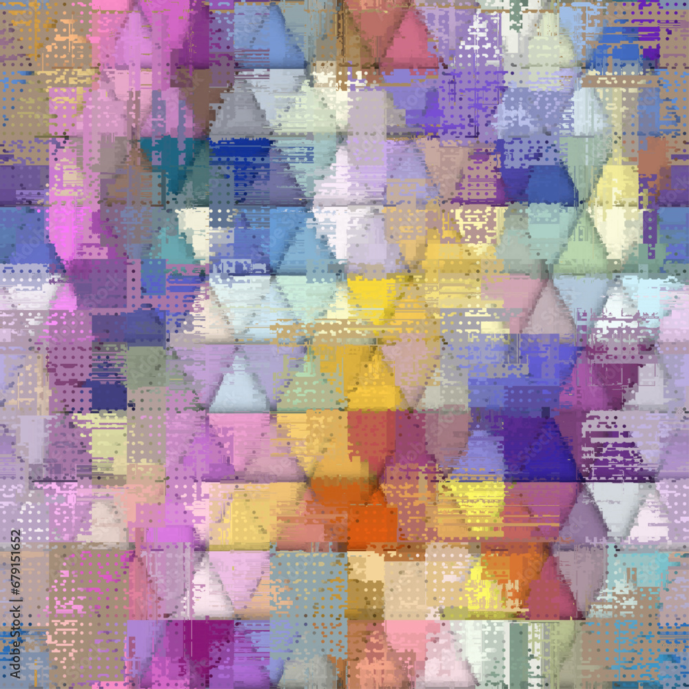 Aufkleber vector image with imitation of grunge datamoshing texture. retro risograph texture.