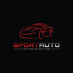 car auto sport logo template