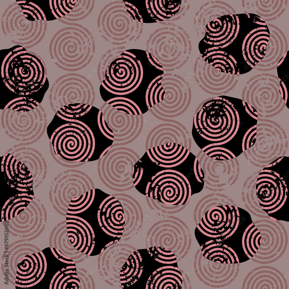 Poster grunge geometric vector seamless pattern made in ethnic style. african traditional design. creative 