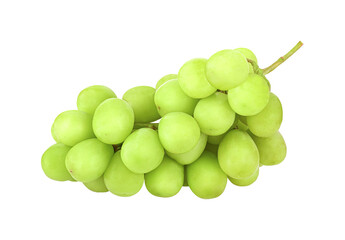seedless green grapes isolated on  transparent  png