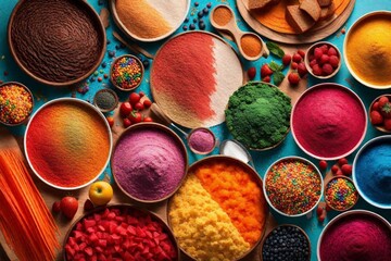 colorful spices and peppers